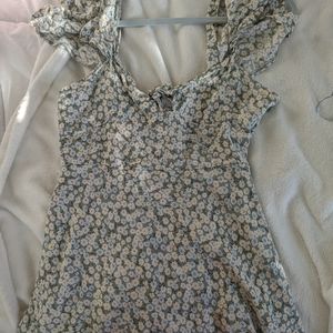 Princess Polly green floral mini dress